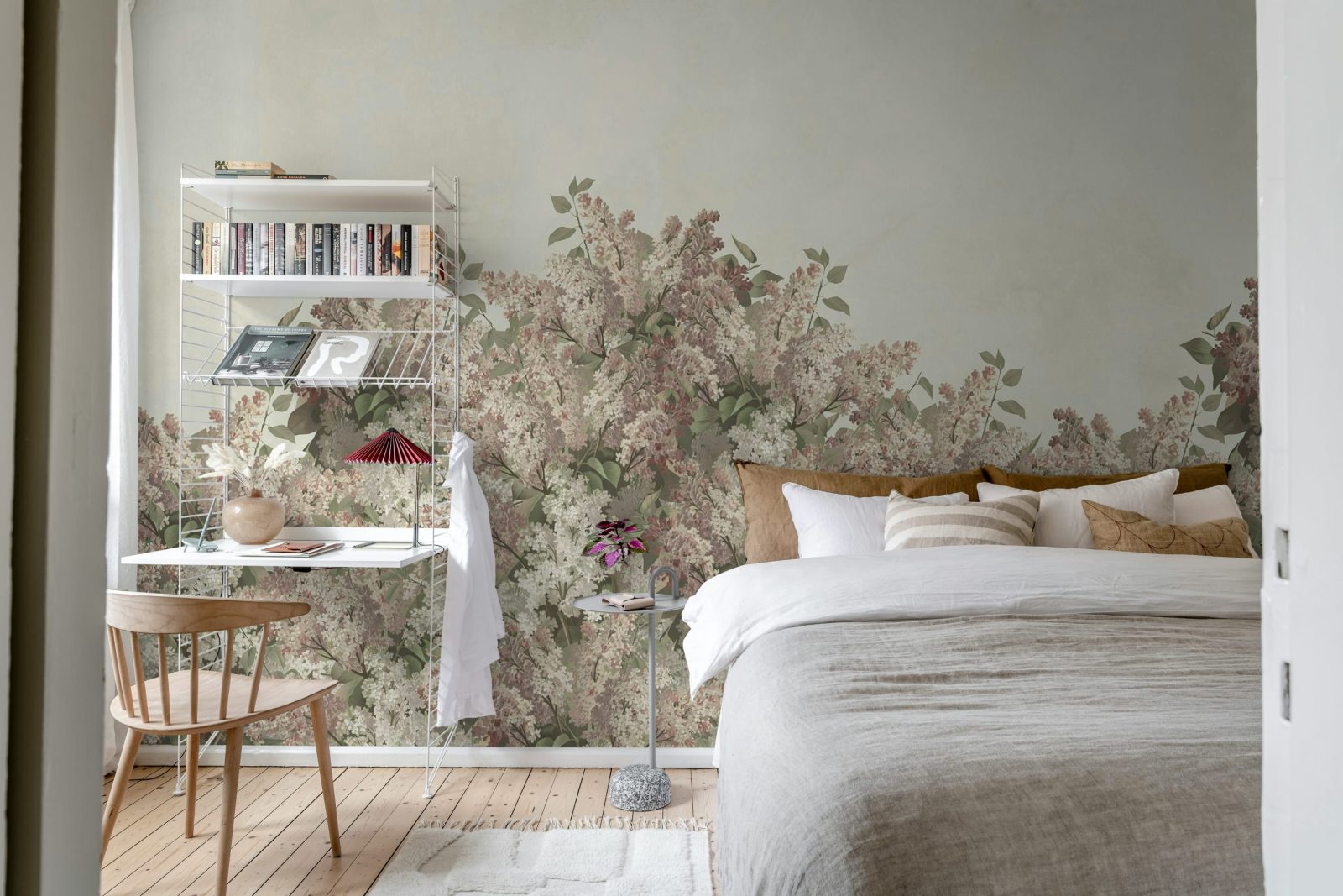 Syringa Flowers, Pink, Rebel Walls 3