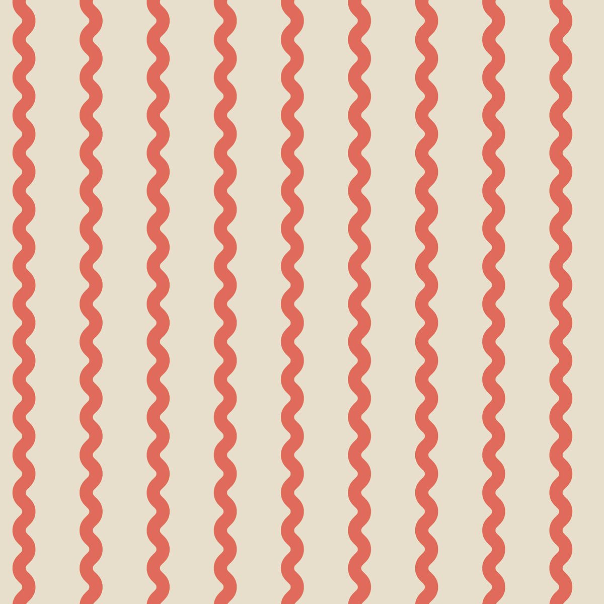 Wobbly Stripe, Red, Rebel Walls