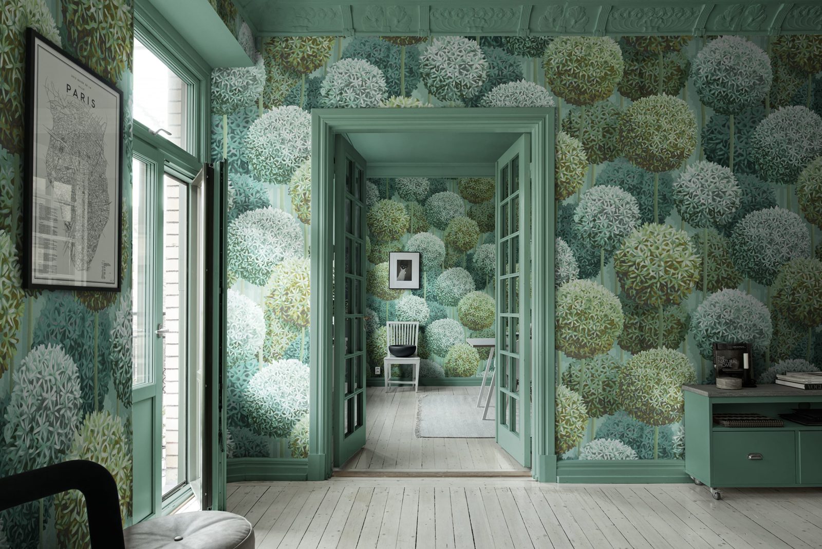 Elysian Flowers, Green, Rebel Walls 3