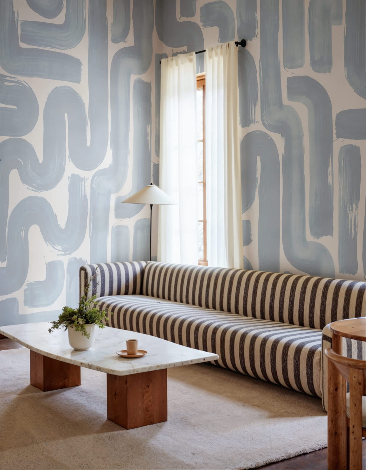Drape Brush, Blue, Rebel Walls 3
