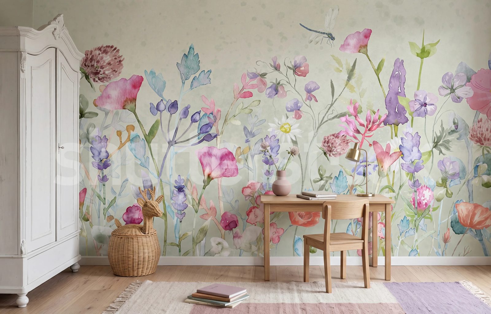 Dreamy Garden, Pink, Rebel Walls 2