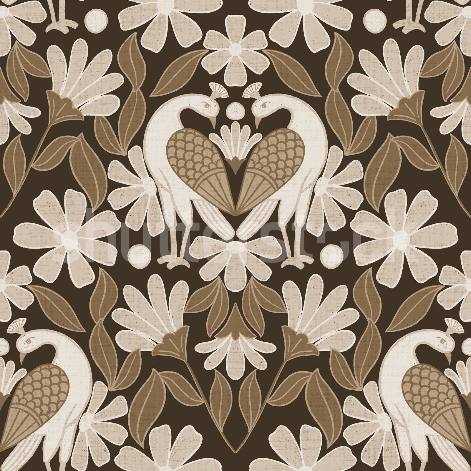 Dreamy Birds, Beige, Rebel Walls