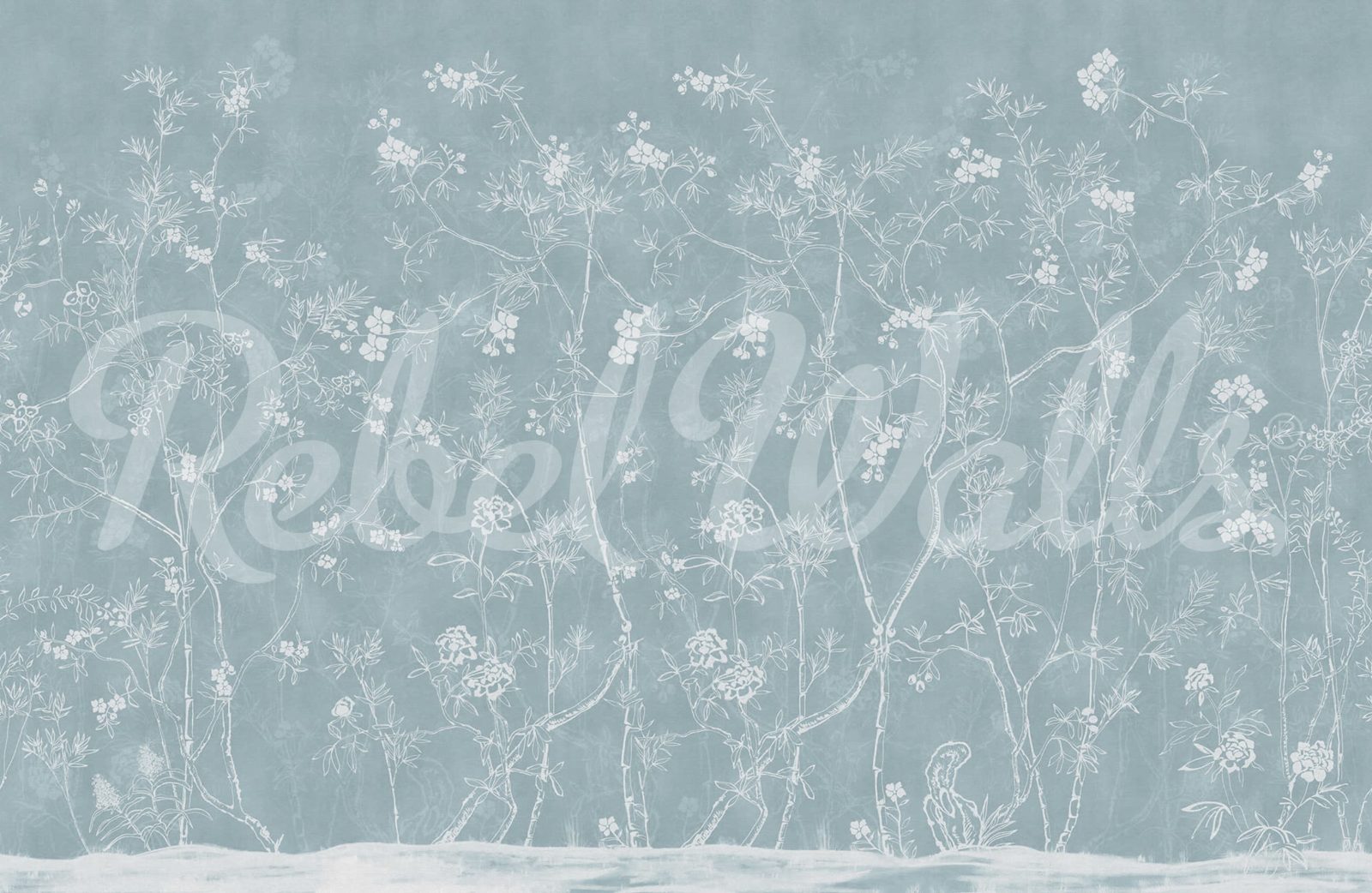 Soft Chinoiserie, Baby Blue, Rebel Walls