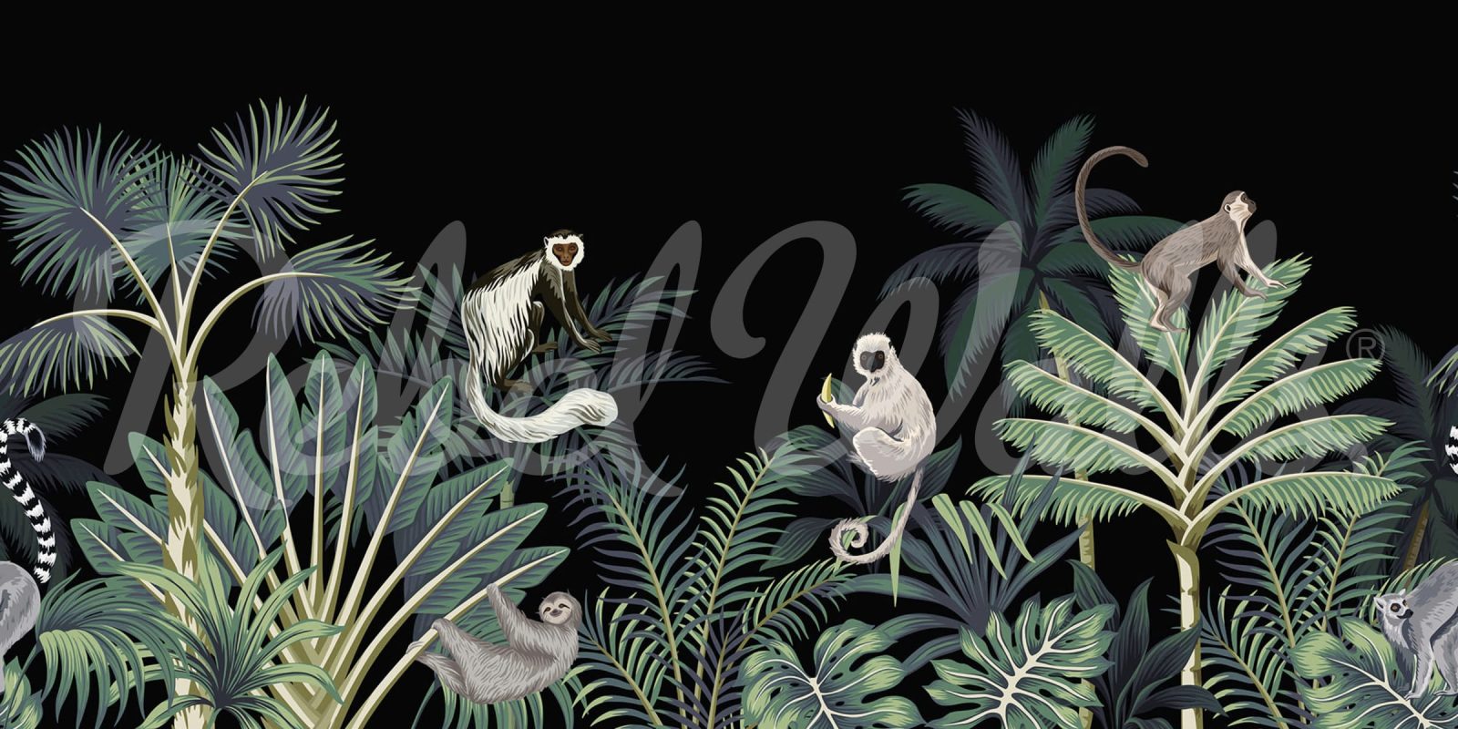 Jungle Monkeys, Black, Rebel Walls