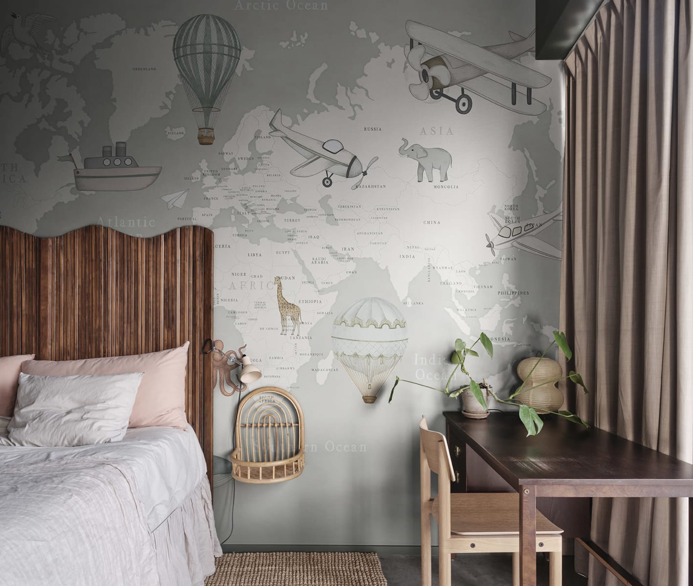 Playful World, Light Gray, Rebel Walls 2