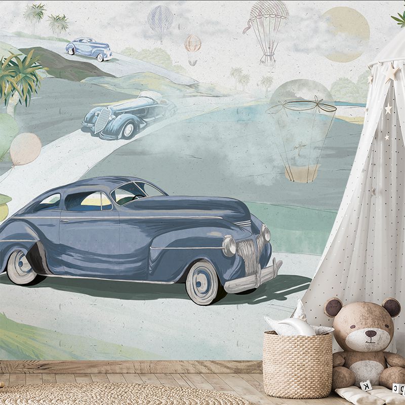 Retro cars (blue), VLAdiLA 4