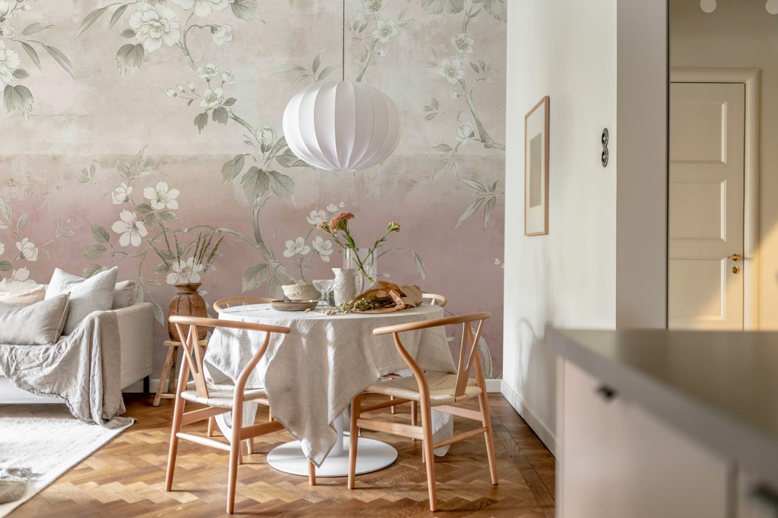 Concrete Flowers, Pink, Rebel Walls 3