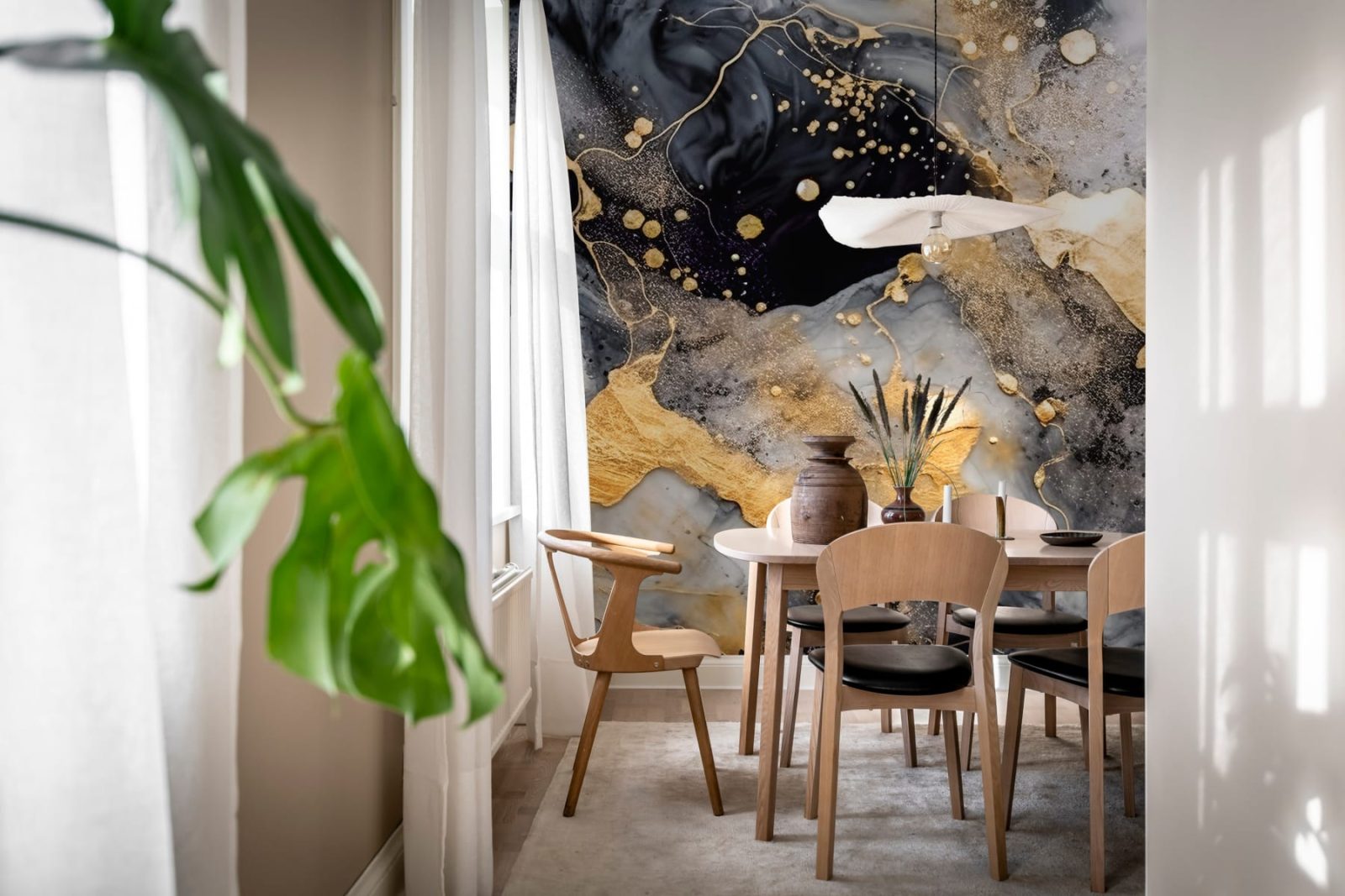 Marble Stream, Black, Rebel Walls 3