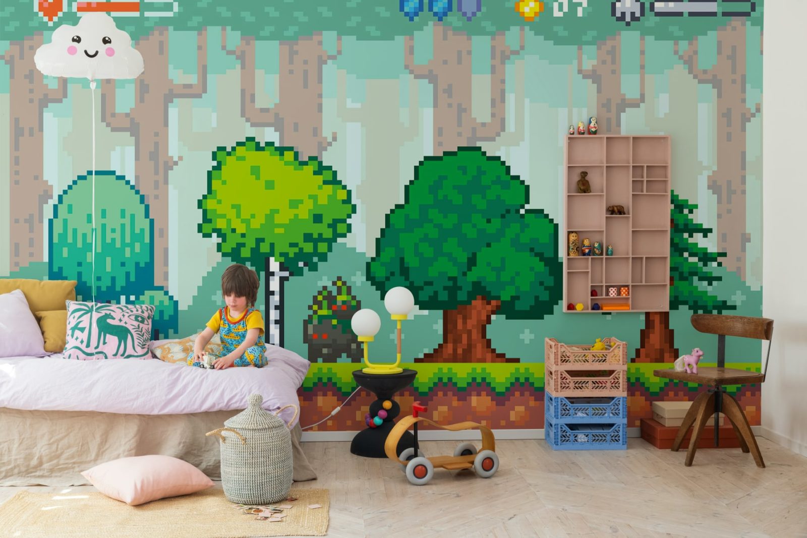 Pixel World, Green, Rebel Walls 3