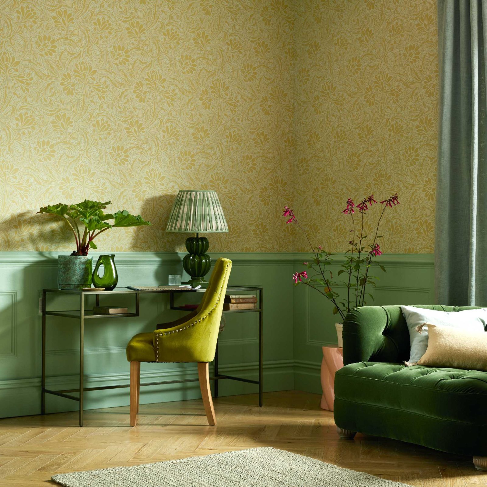 Eden, Mellow Yellow, 1838 Wallcoverings, 5.3mp / rola 2