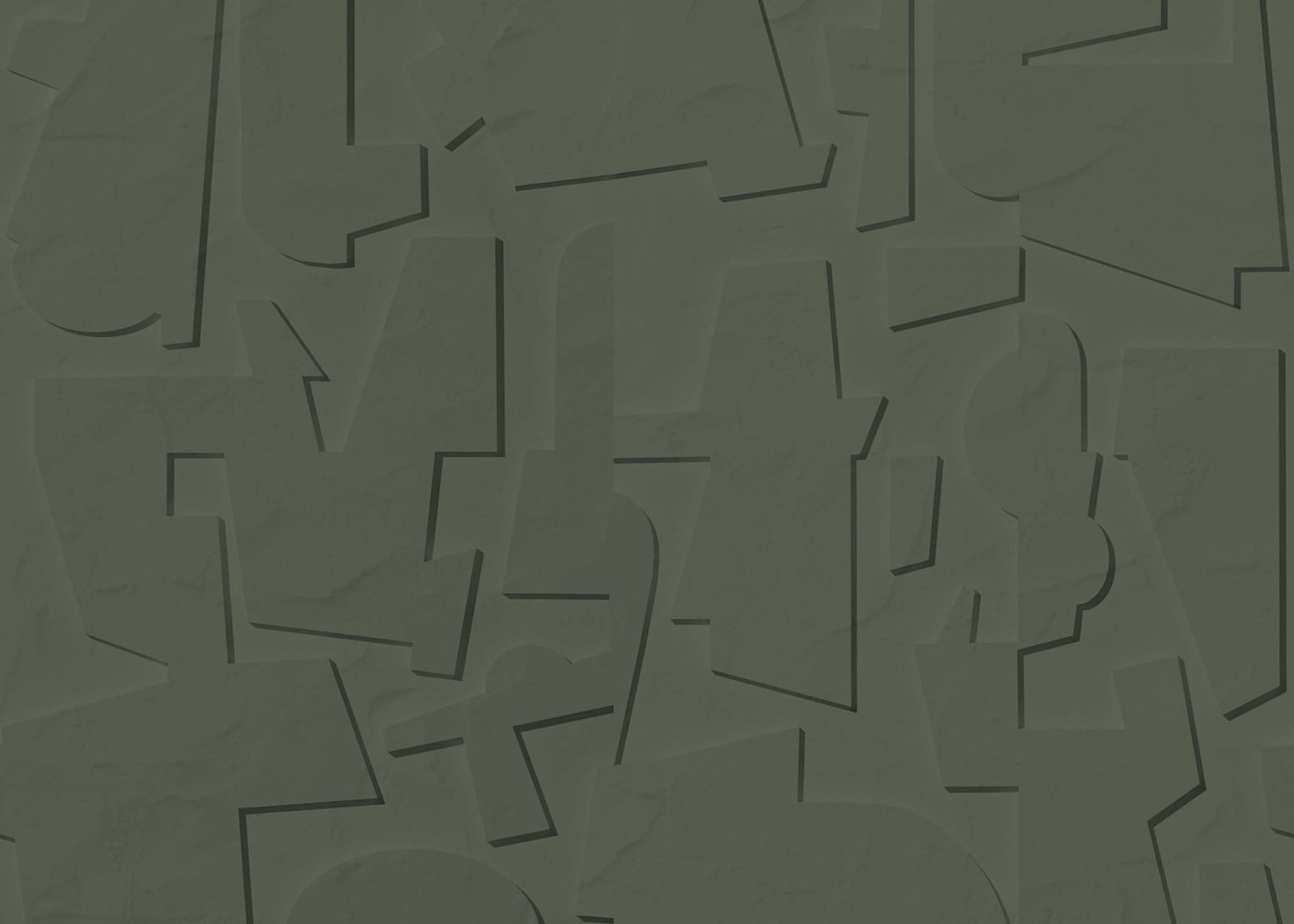 Abstract Wood, Green, Rebel Walls