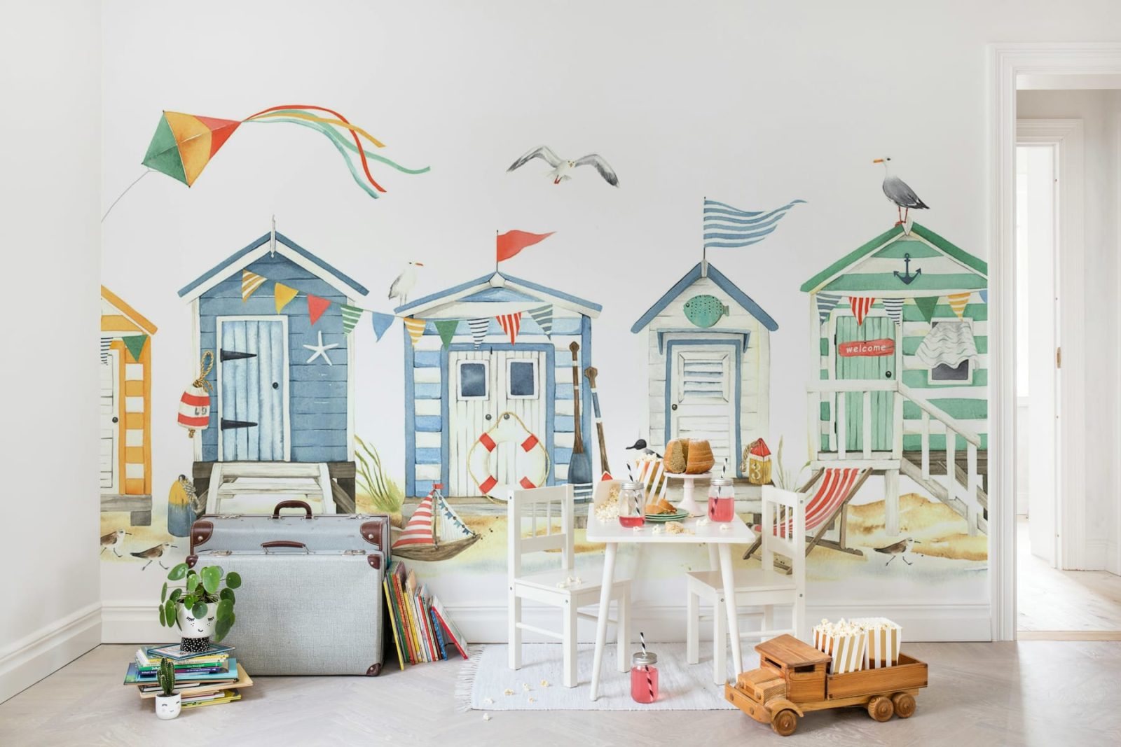 Tiny Beach Houses, Multi, Rebel Walls 2