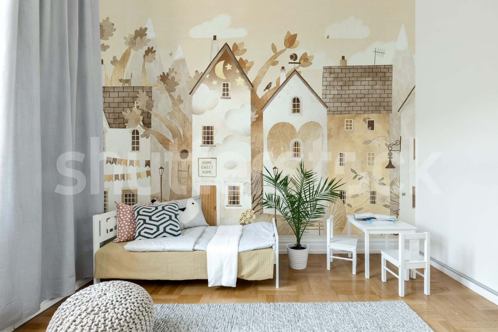 Cute Village, Autumn, Rebel Walls 3