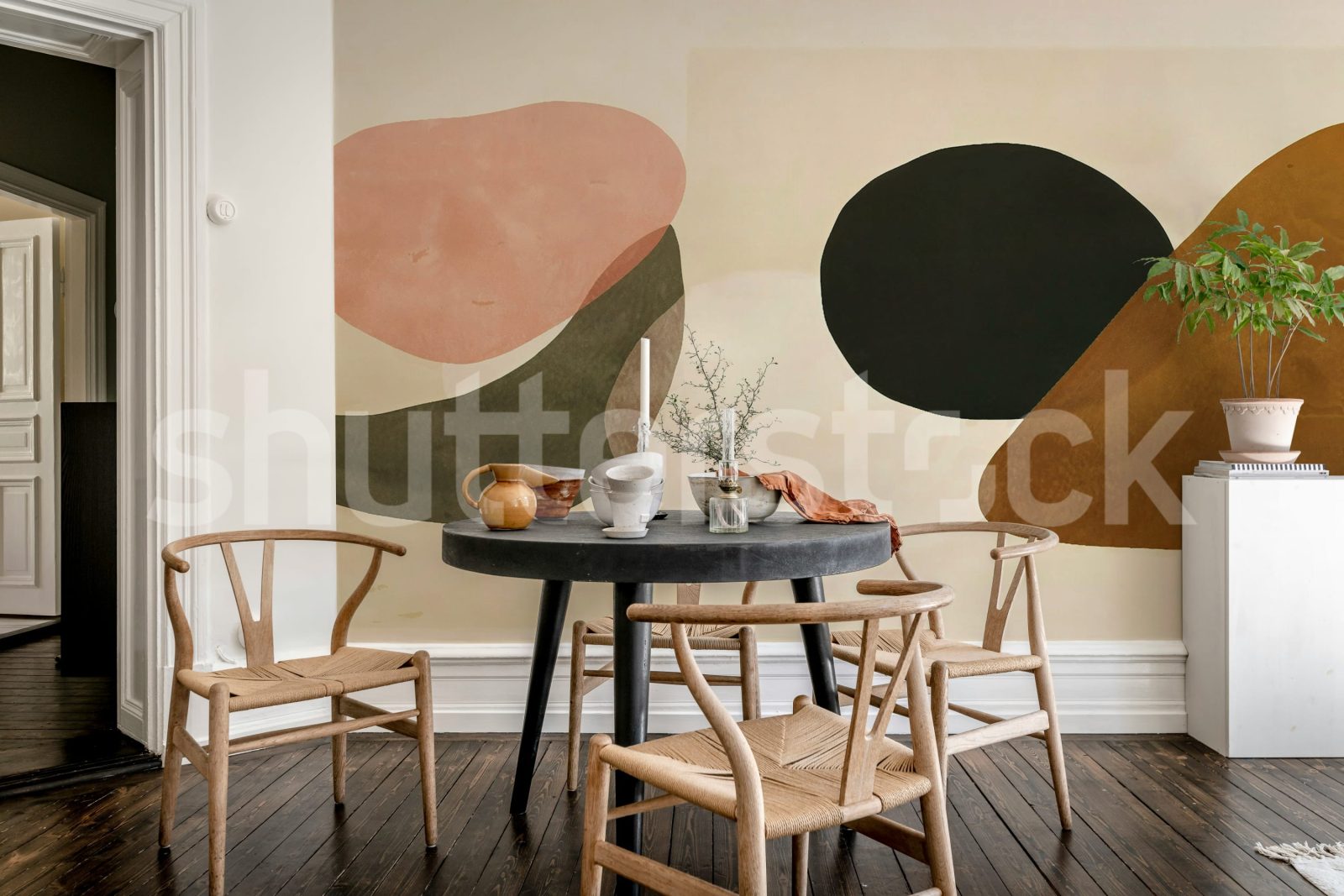 Modern Shapes, Beige, Rebel Walls 3