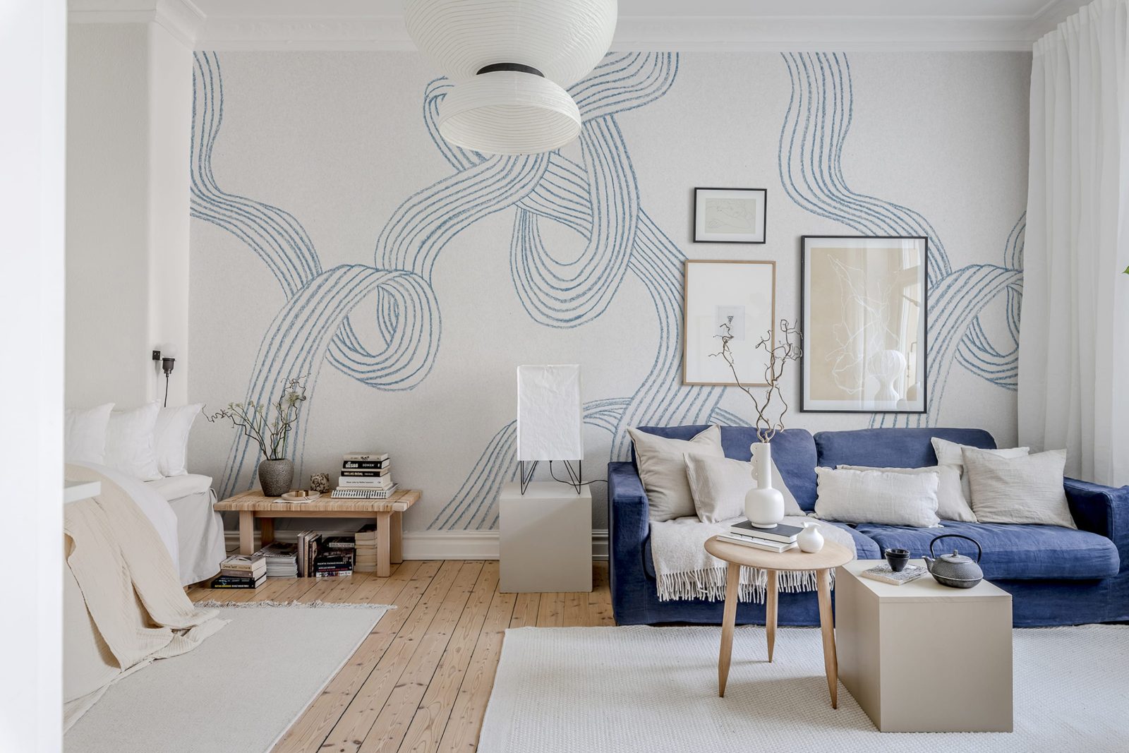 Stripes, Light Blue, Rebel Walls 2