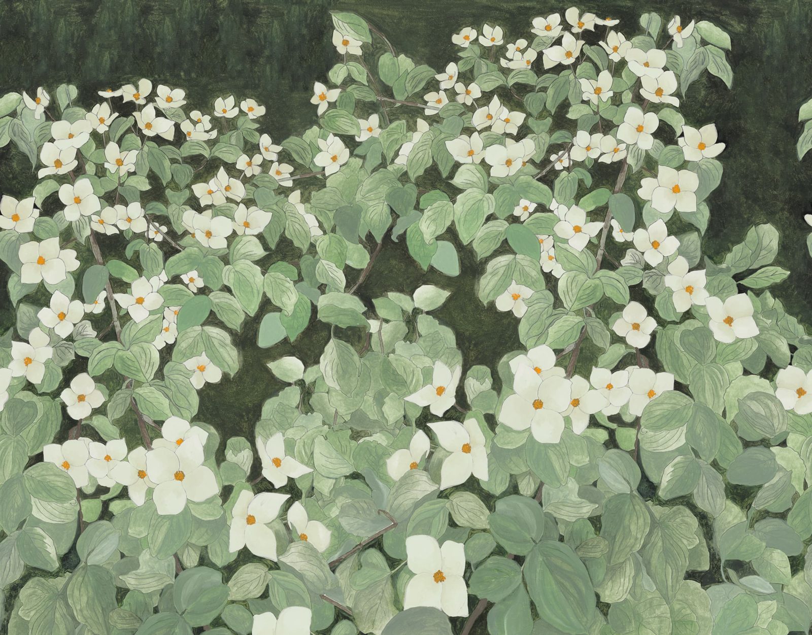 Parkflowers, White, Rebel Walls