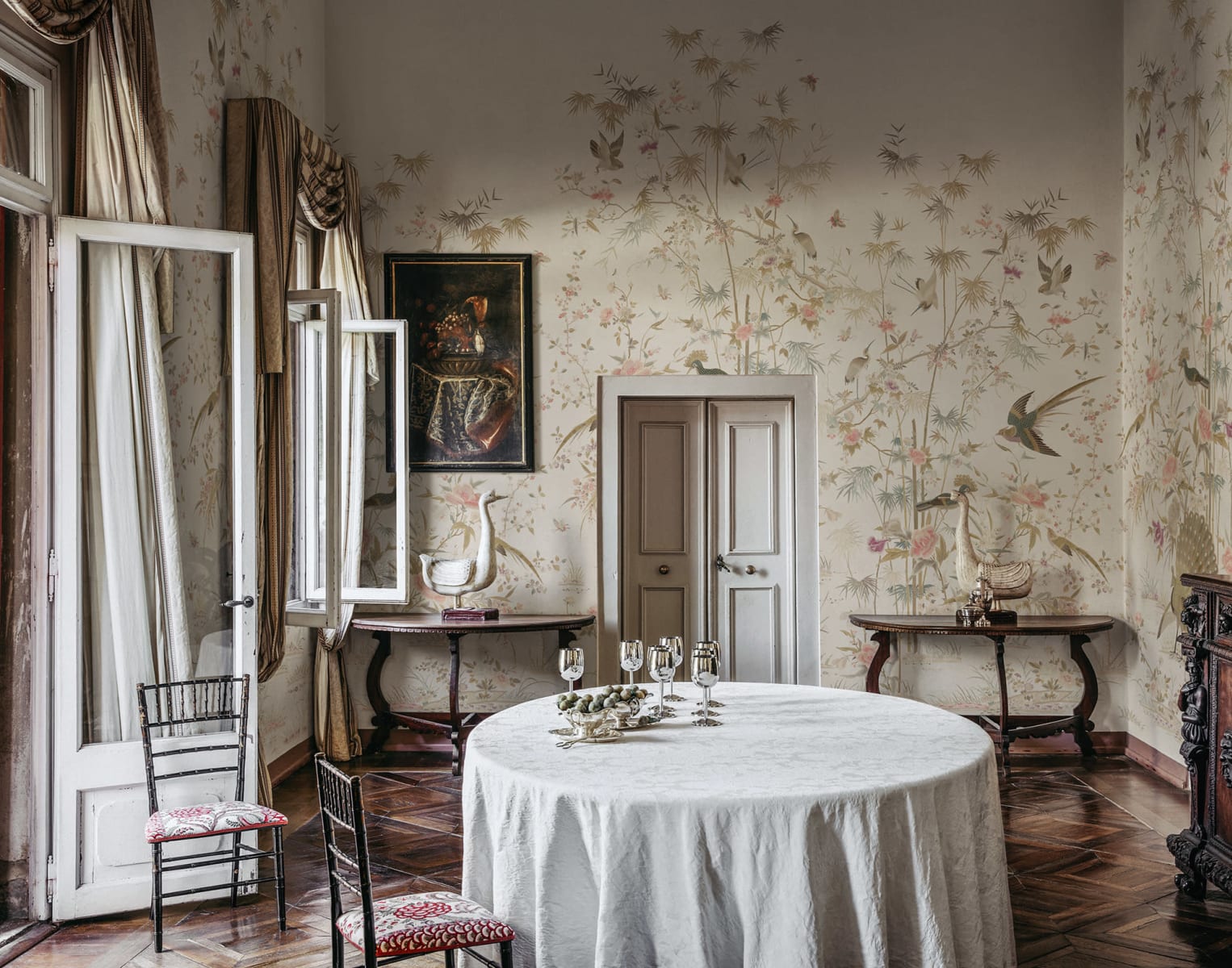 Chinoiserie Garden, Eggshell, Sandberg 2