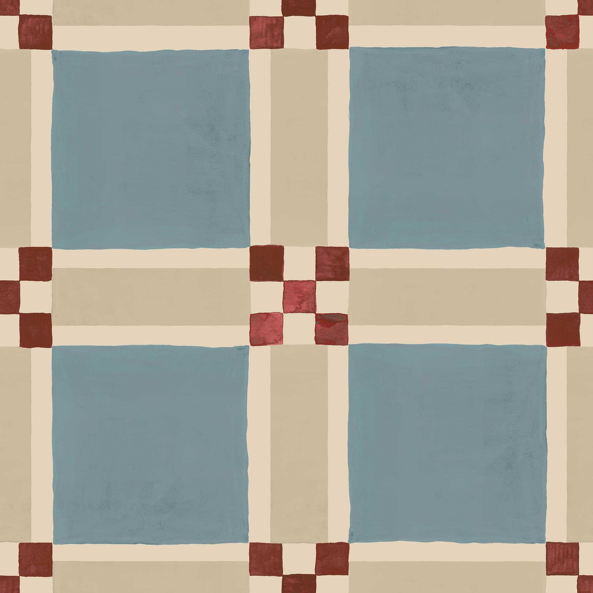 Bold Grid, Light Blue, Rebel Walls