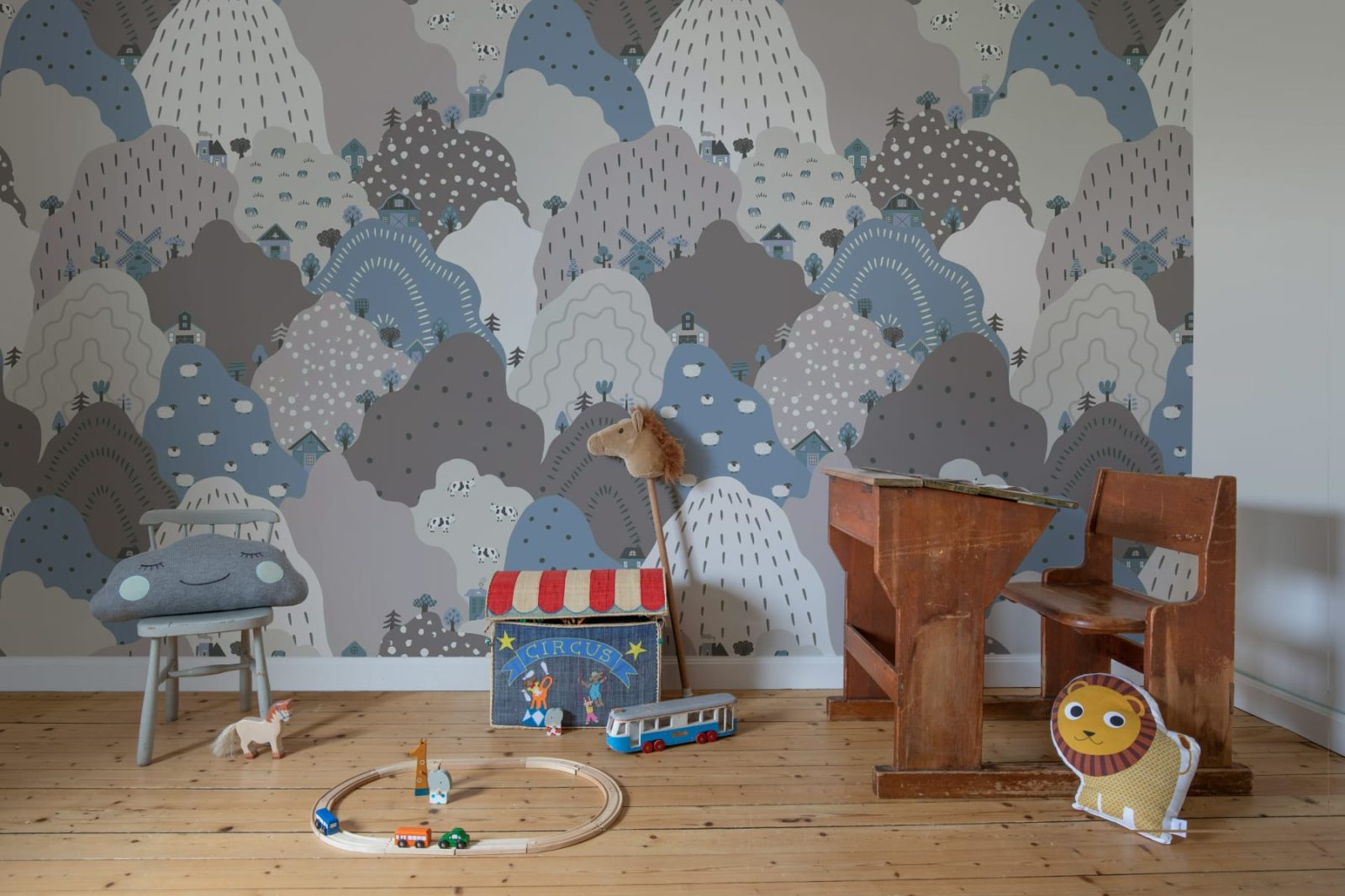Happy Hillside, Gray, Rebel Walls 3