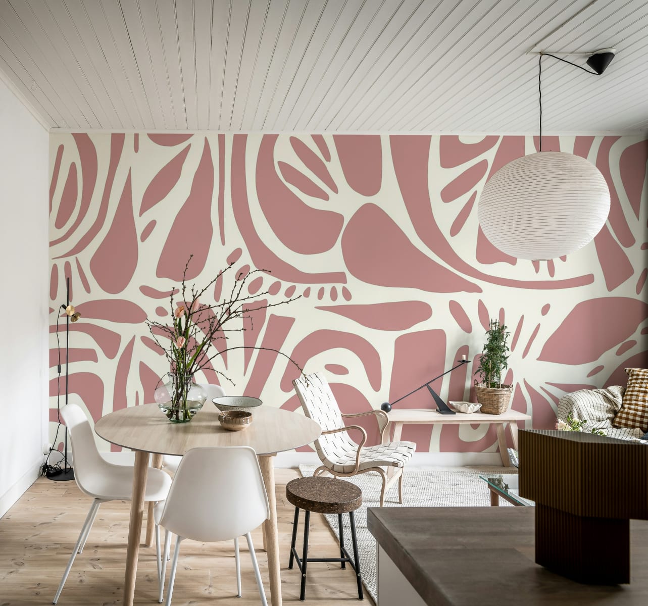 Abstract Forms, Soft Pink, Rebel Walls 2