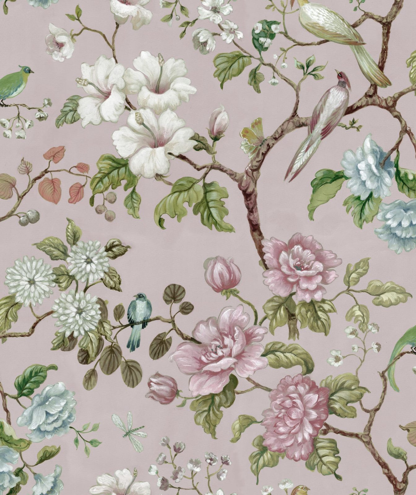 Petit Flora, Soft Pink, Rebel Walls, 5 mp / rola