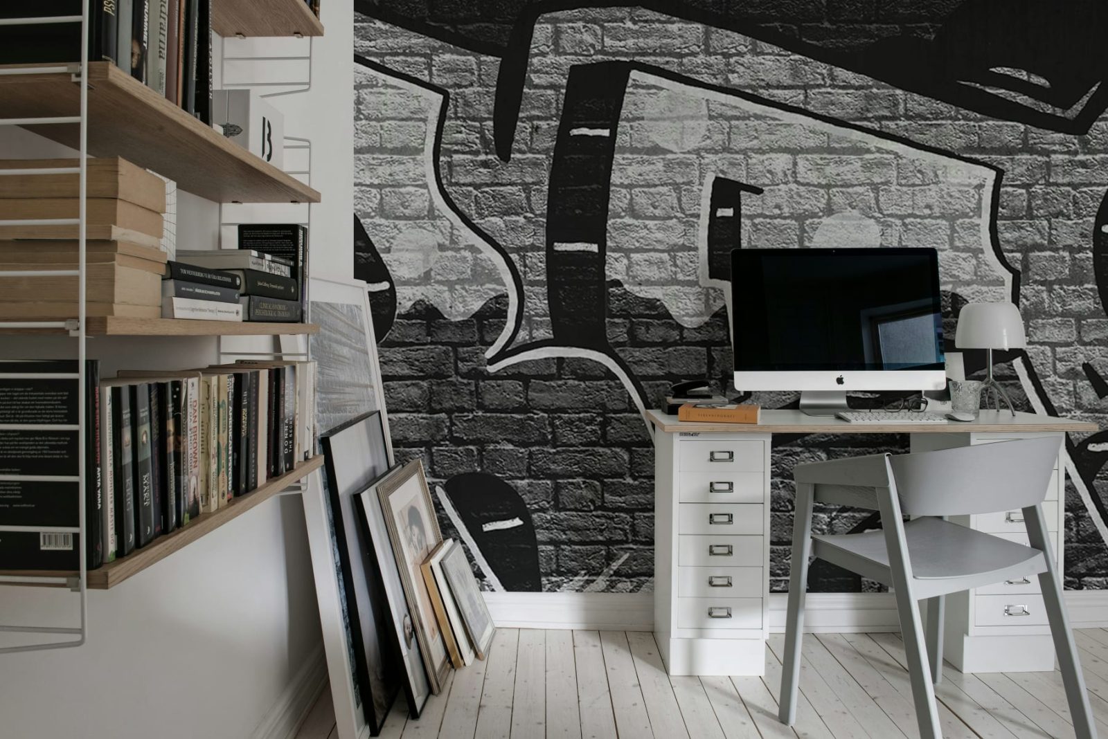 Rebel Graffiti Bold, Gray, Rebel Walls 3