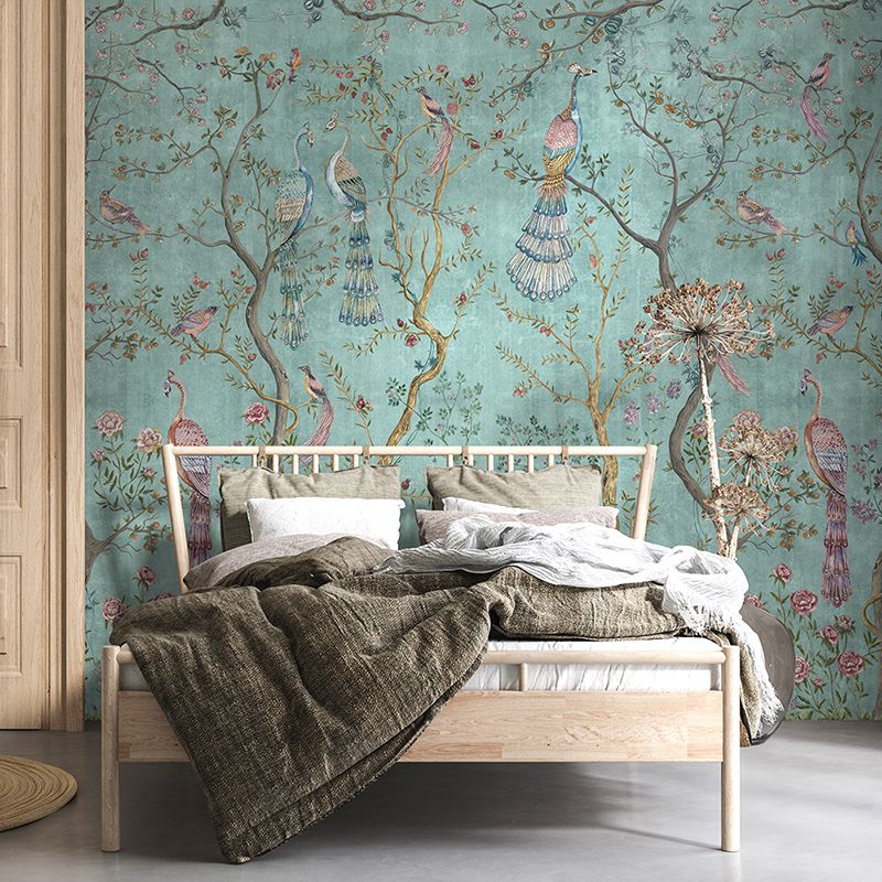 Peacock Chinoiserie in Turquoise, VLAdiLA 5