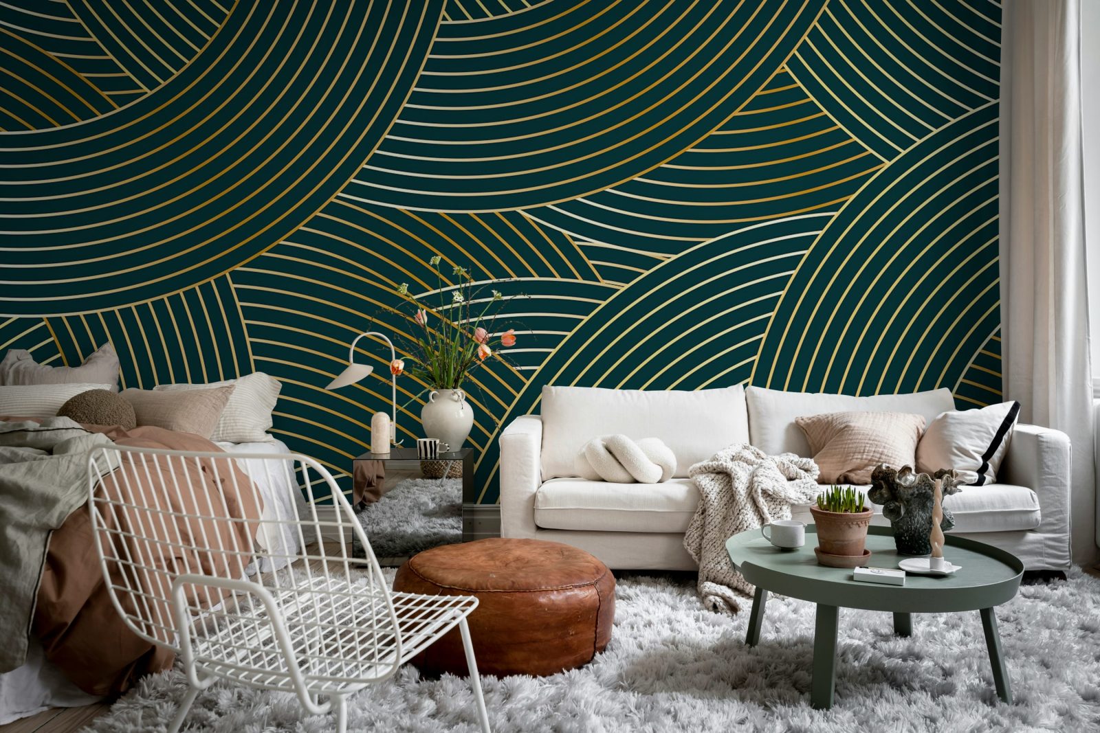 Elegant Lines, Petrol, Rebel Walls 2