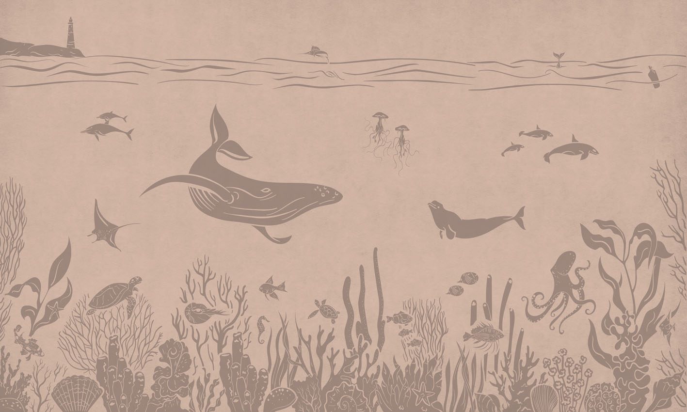 Monochrome Sea - Pink Vintage, Kikki Belle