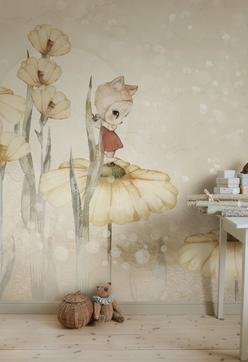 Bloomy Fields of Marion, Warm Yellow, Rebel Walls 2