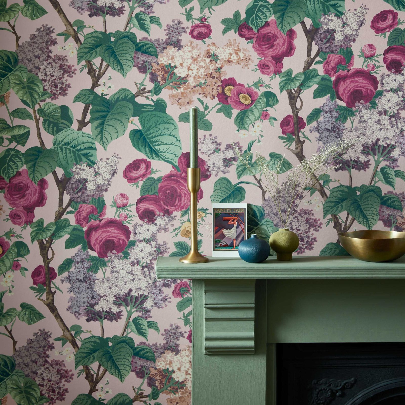 Floribunda, Blush Pink, 1838 Wallcoverings, 7mp / rola 2