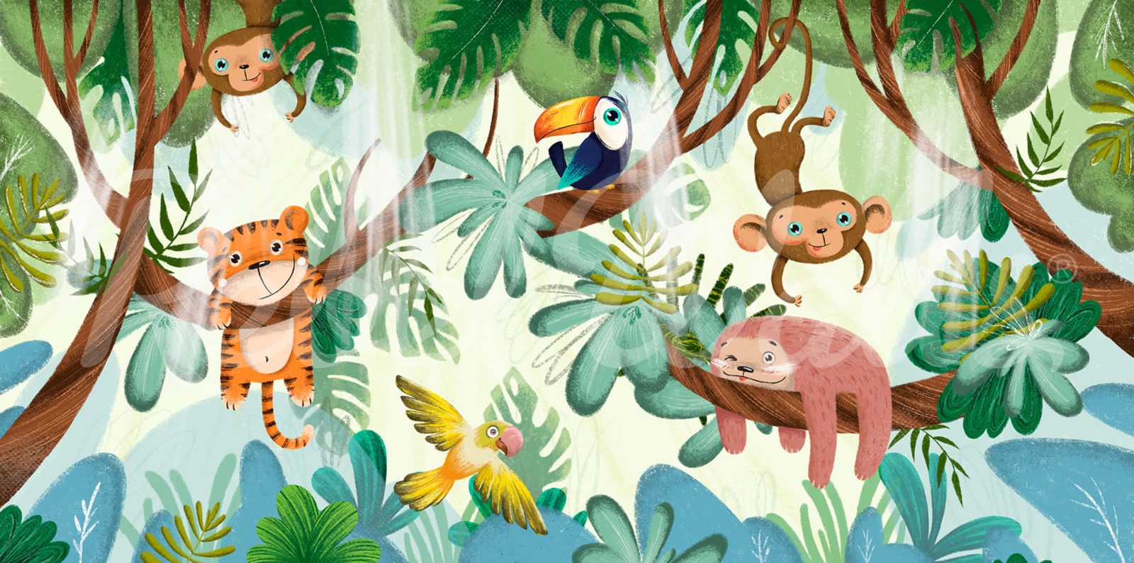 Jungle Buddies, Green, Rebel Walls