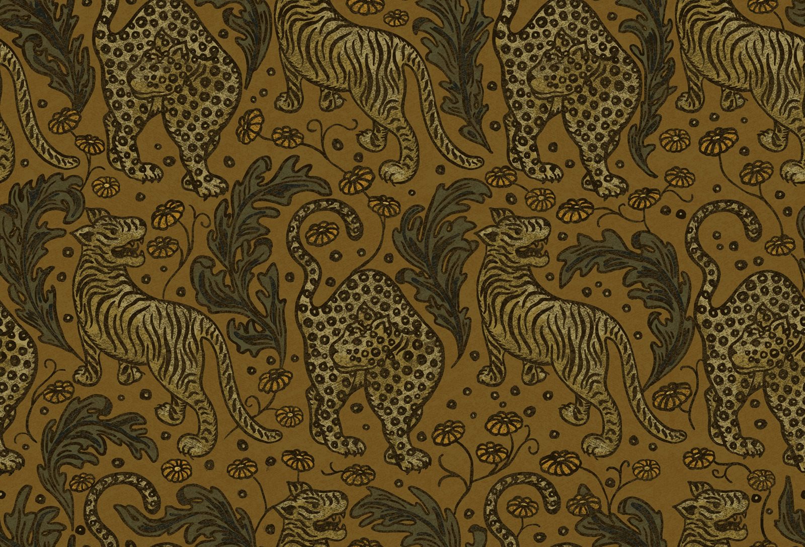 Year Of The Tiger, Saffron, Rebel Walls, 5 mp / rola