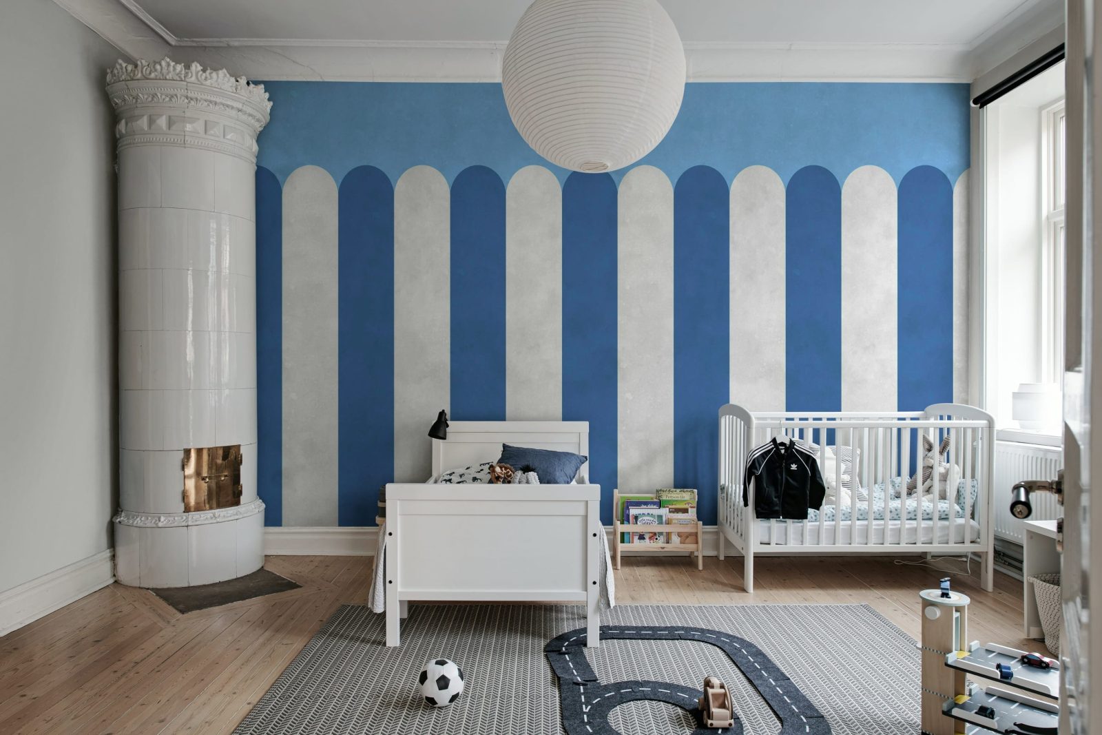 Circus Stripes, Blueberry, Rebel Walls 3