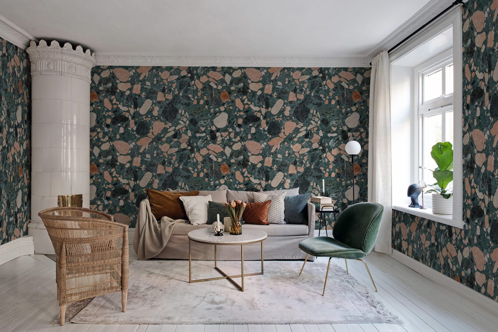 Terazzo Bold, Emerald, Rebel Walls 2