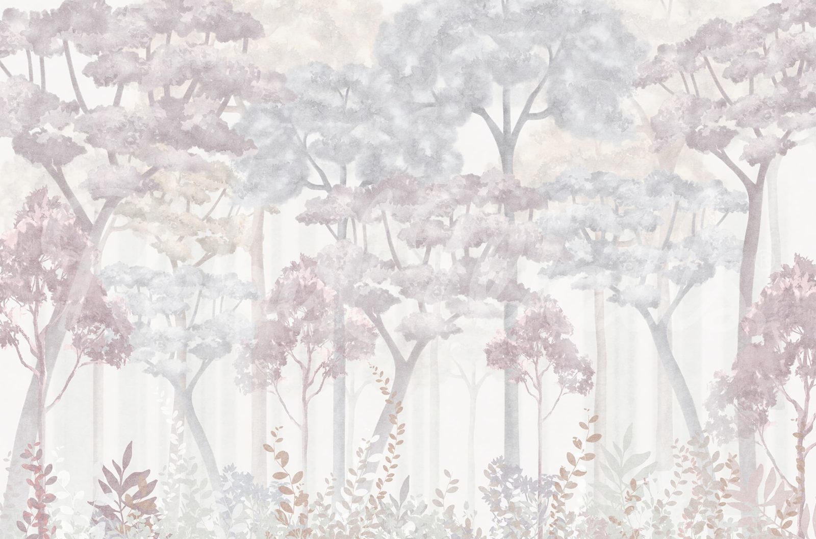 Pastel Forest, Pink, Rebel Walls
