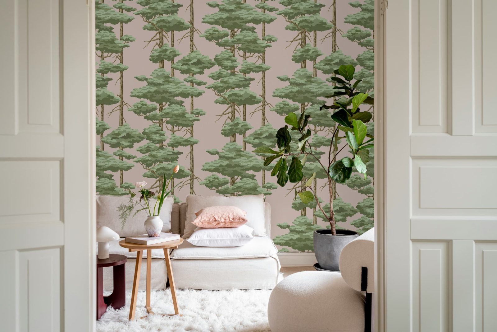 Highland Pines, Pink, Rebel Walls 3
