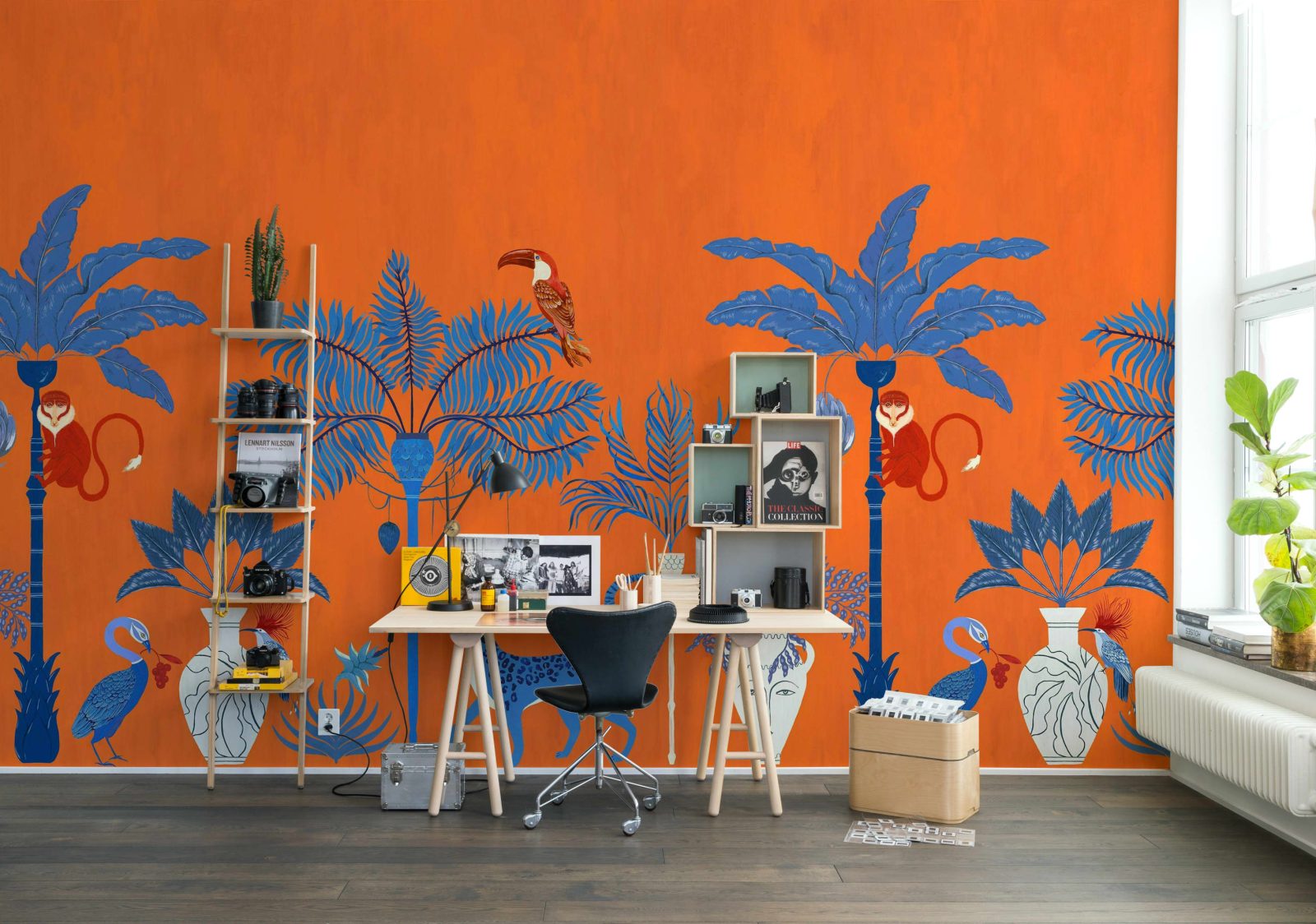 Savanna Chic, Orange, Rebel Walls 2