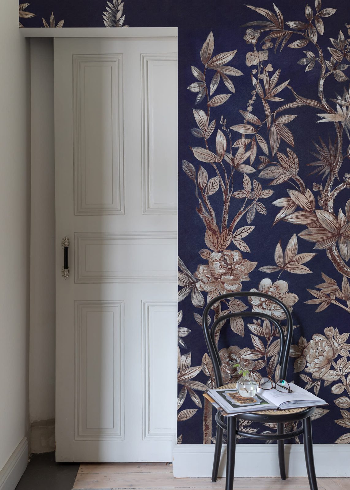 Silk Floral, Blue, Rebel Walls 3