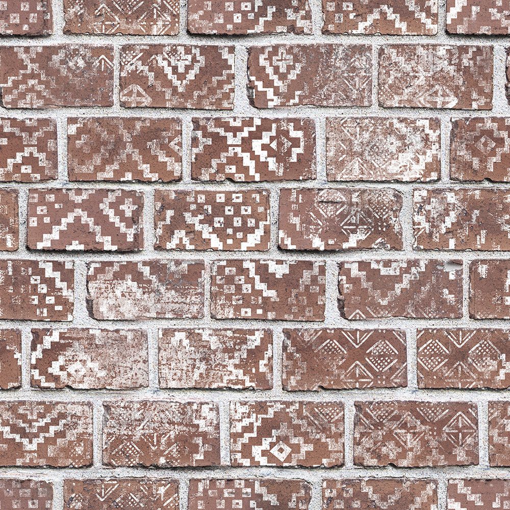 Decorated Bricks, Red, Rebel Walls
