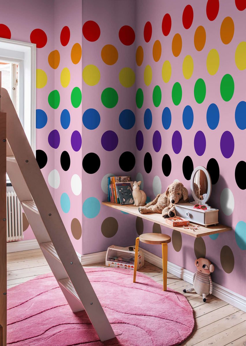 Big Dots, Happy Pink, Rebel Walls 2