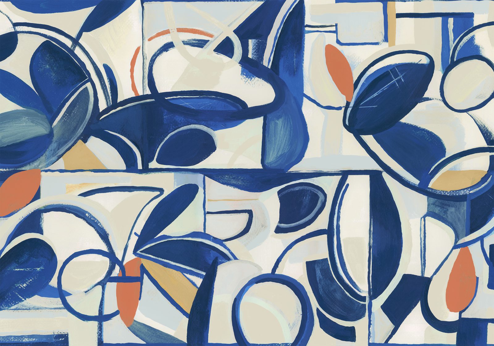 Giant Abstract, Blue, TresTintas