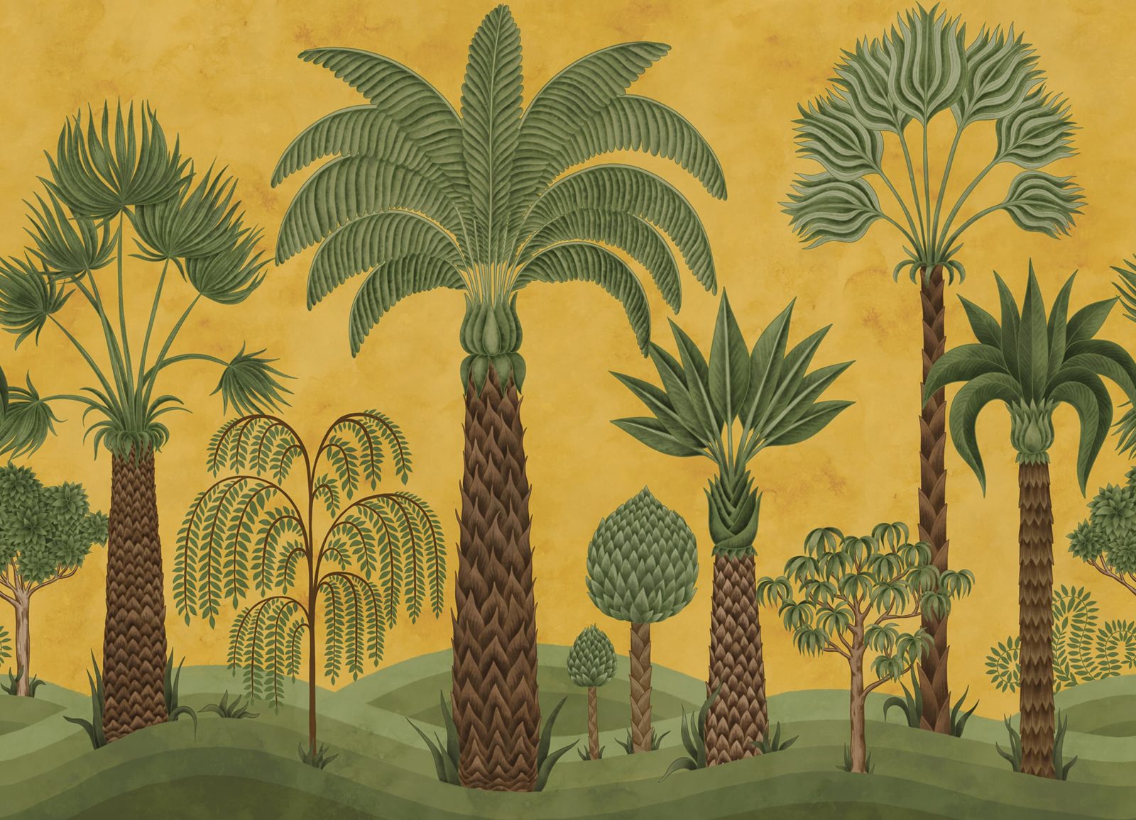 Botanical Bliss, Yellow, Rebel Walls