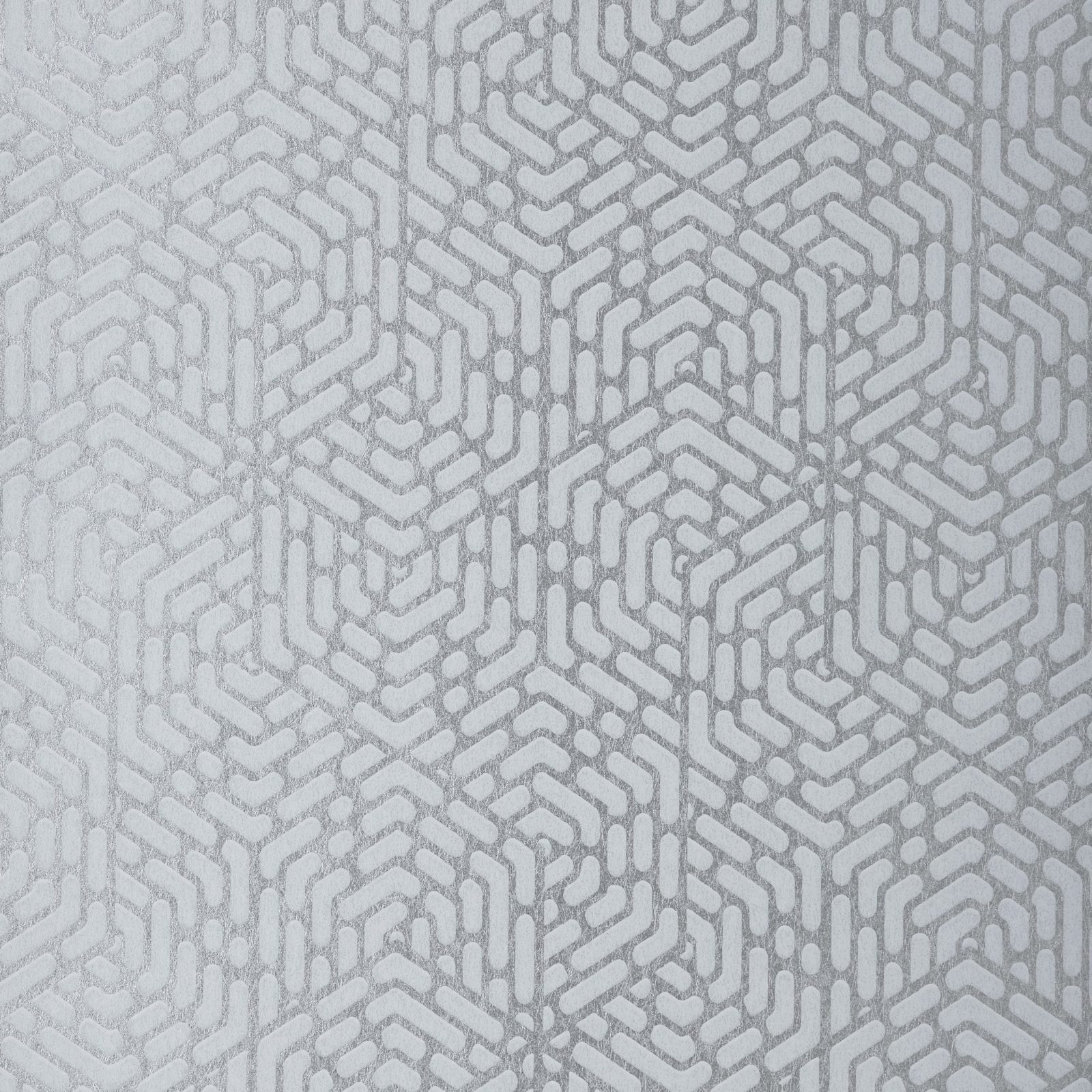 Willow, Silver Luxury Geometric, 1838 Wallcoverings, 5.3mp / rola