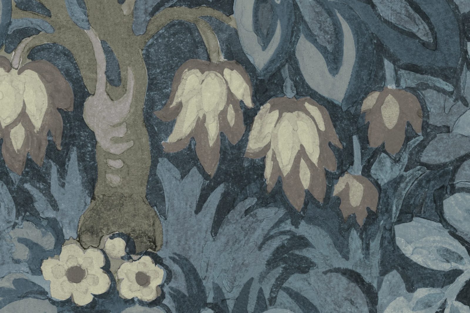 Flower Tree, Blue, Rebel Walls 4