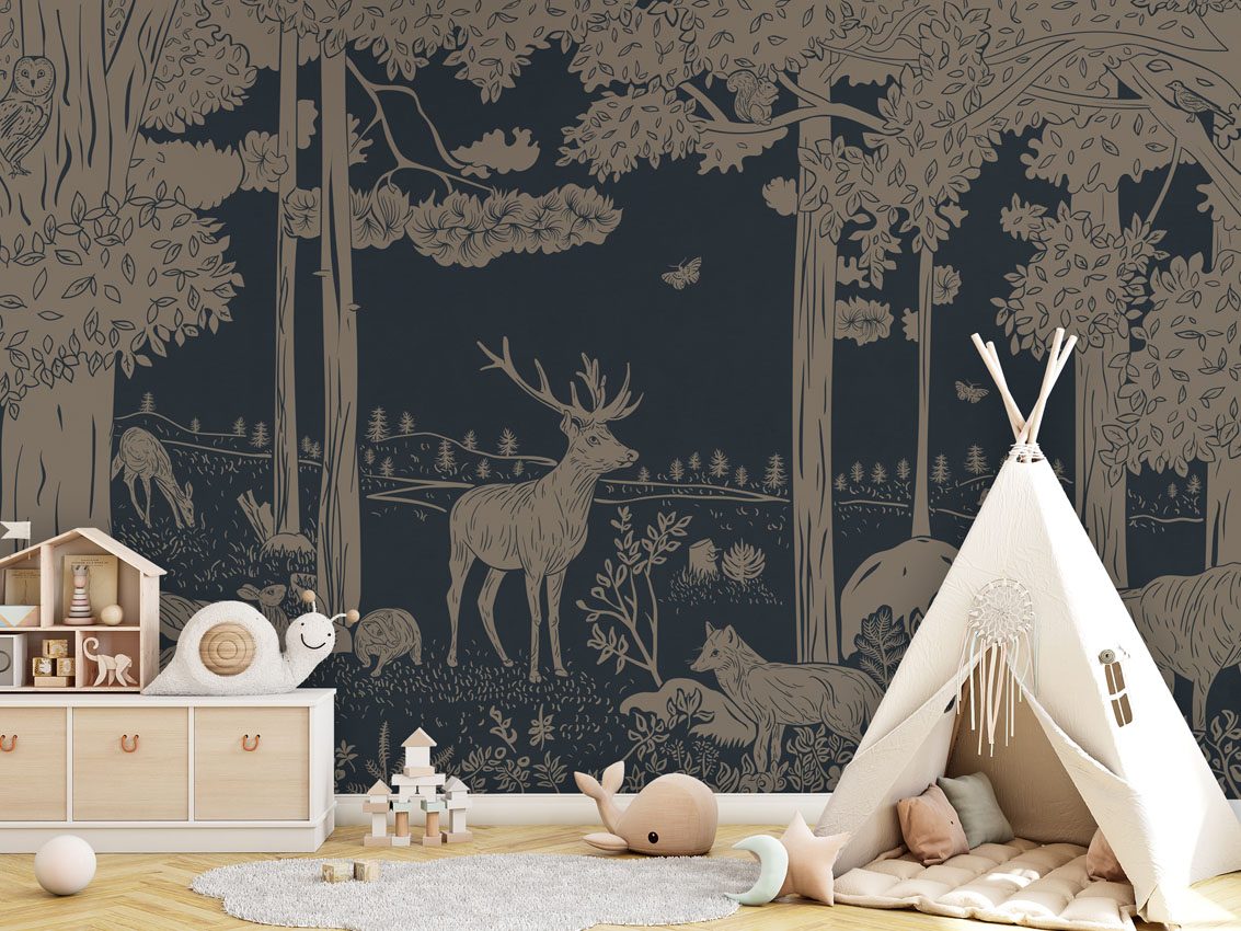 Monochrome Forest - Blue Vintage, Kikki Belle 5