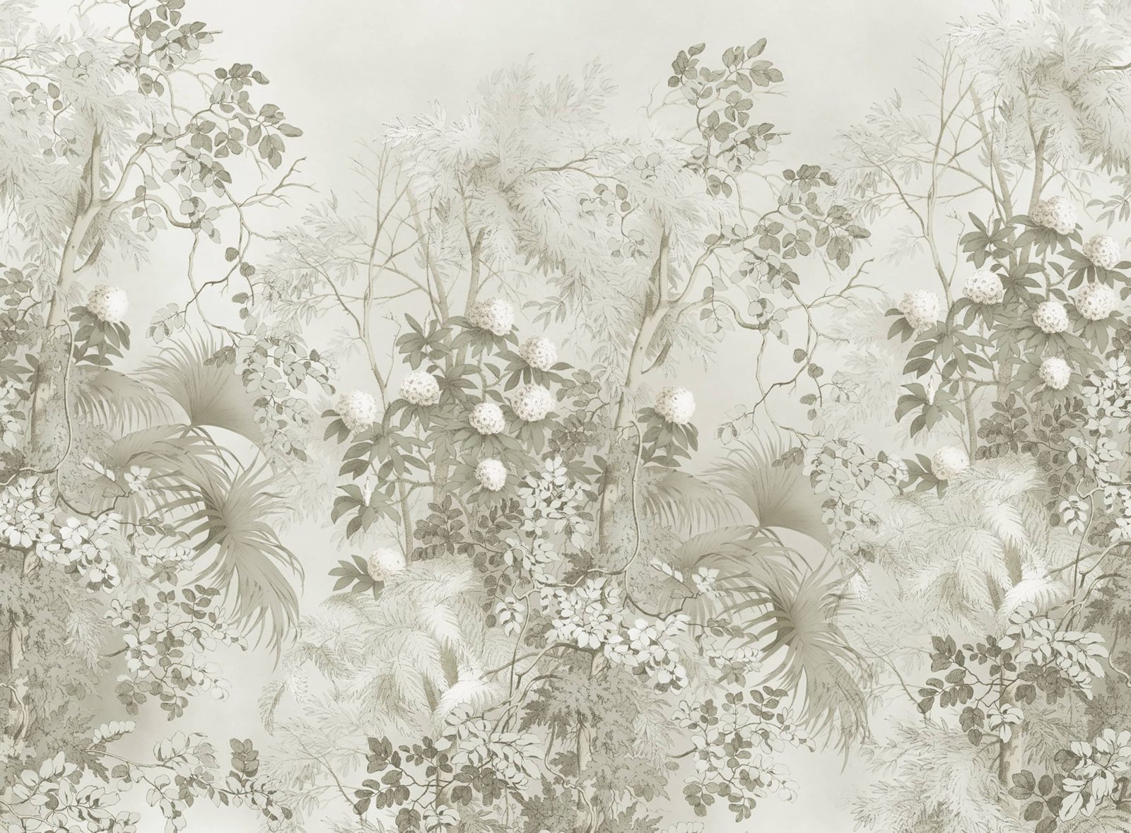 Tropical Bush, Beige, Rebel Walls