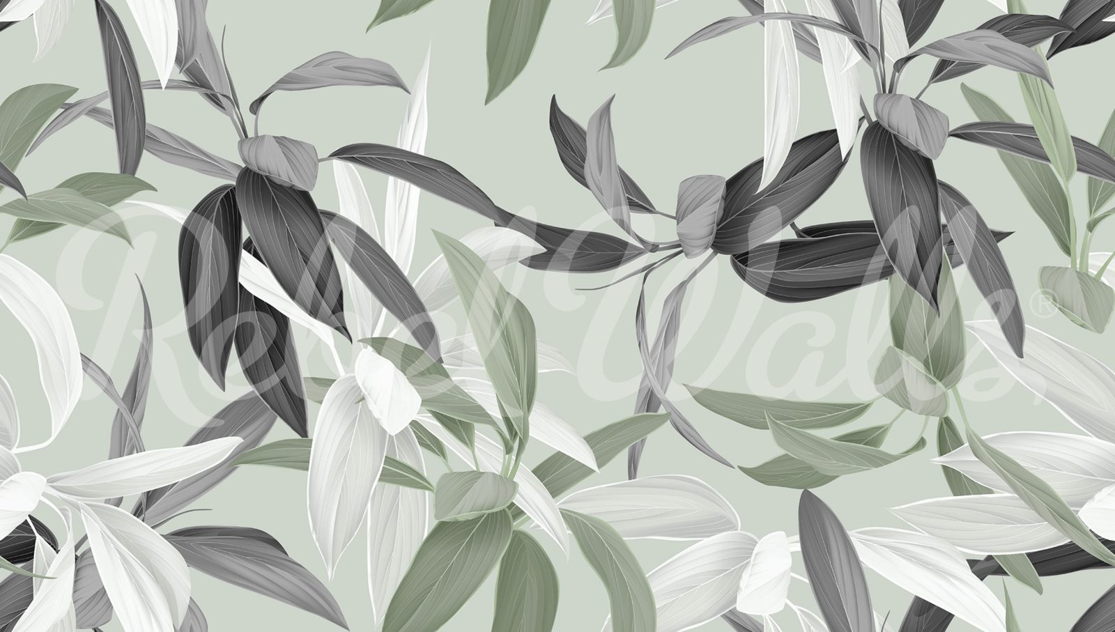 Lily Garden, Green, Rebel Walls