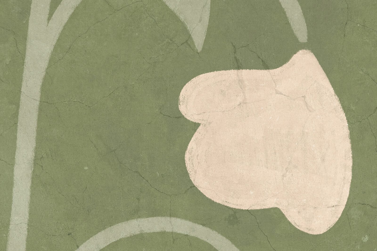 Folk Flower, Green, Rebel Walls 4