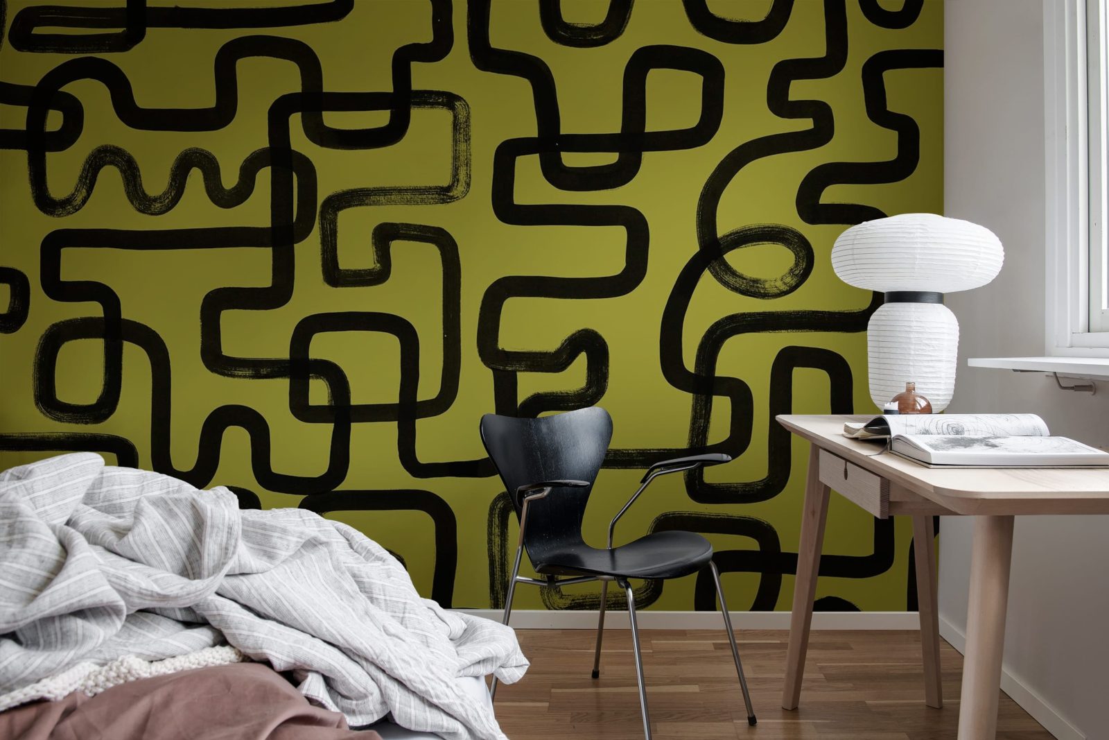 Artzy Lines, Yellow, Rebel Walls 3